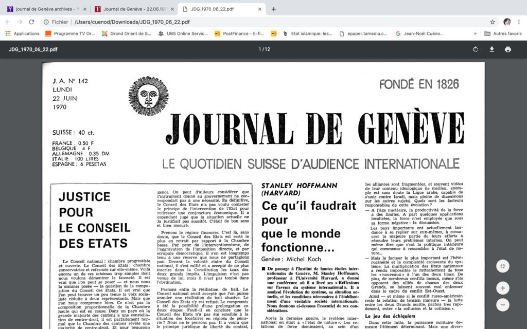 information-journal-de-Genève-une
